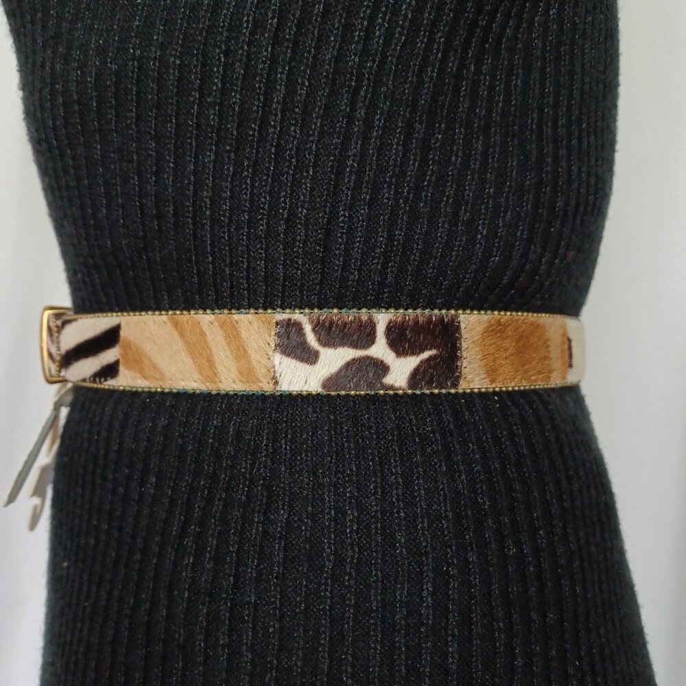 S O L D * I NWT Vintage Calf Hair Belt, S/M, 28” – 32” - Picture 3 of 9